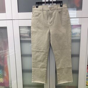LOFT Cream Ankle & Cropped Jeans